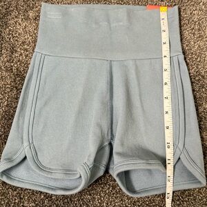 DSG Women's Cotton‎ Seamless Shortie Shorts Size XXS Blue Ultra High Rise 3" G-8